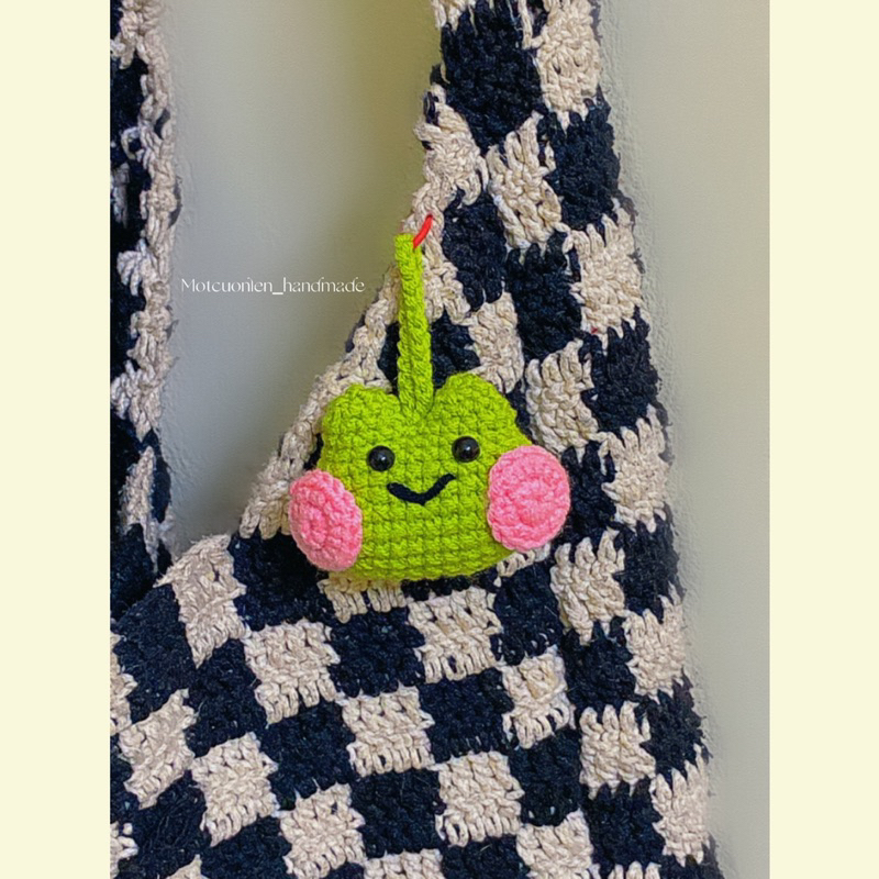 🐸 móc khóa ếch len handmade