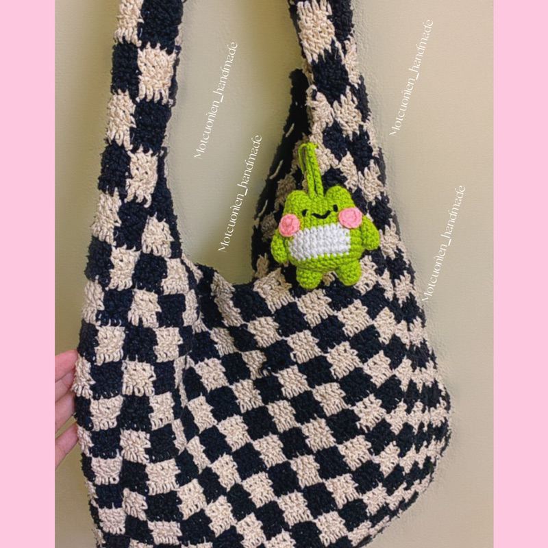 🐸 móc khóa ếch len handmade