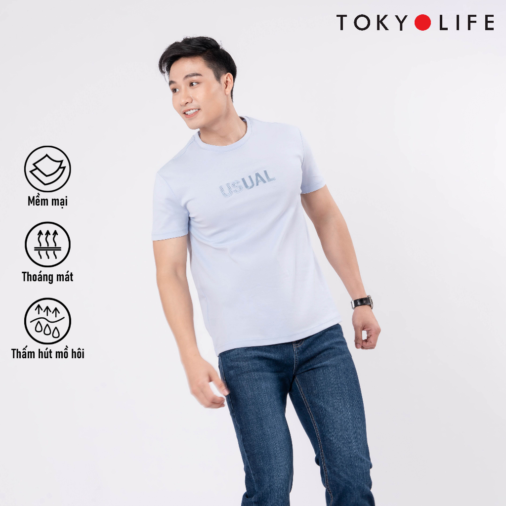 Áo T-Shirt NAM cổ tròn dáng suông TOKYOLIFE C7TSH513M