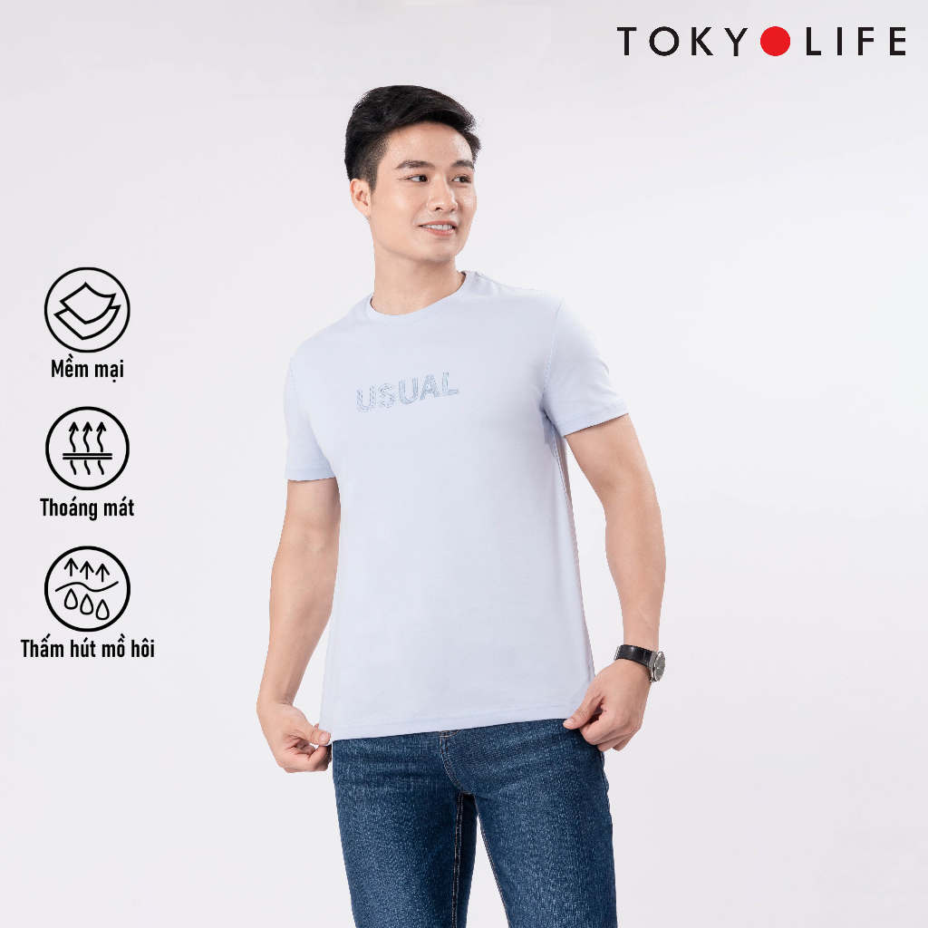 Áo T-Shirt NAM cổ tròn dáng suông TOKYOLIFE C7TSH513M