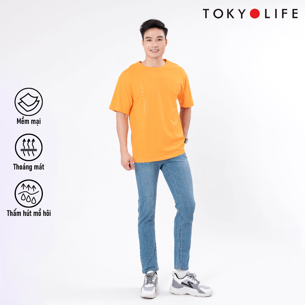 Áo T-Shirt NAM cổ tròn dáng suông TOKYOLIFE C7TSH516M