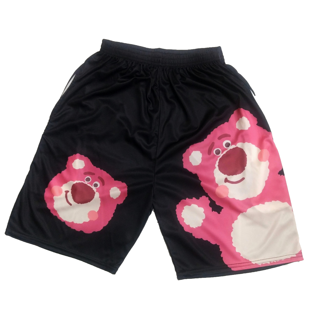 Quần đùi hoạt hình Gấu Dâu Lotso nhiều mẫu, quần short unisex phom rộng