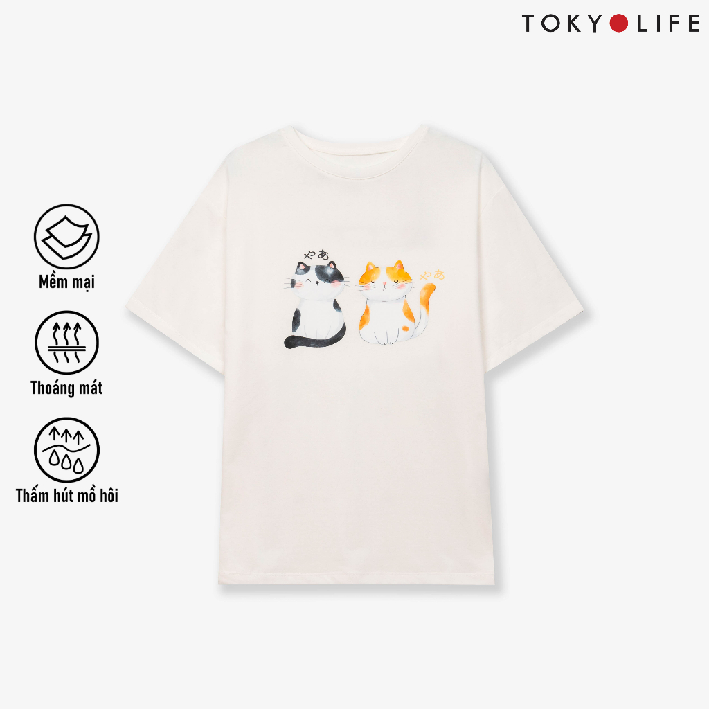 Áo T-Shirt NỮ cổ tròn TOKYOLIFE C9TSH517M