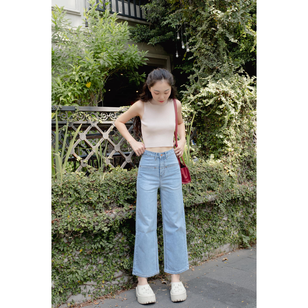 Quần Jeans Culottes Nút Nhí 3 Màu Lenclothing 9256 - 9257 - 9258
