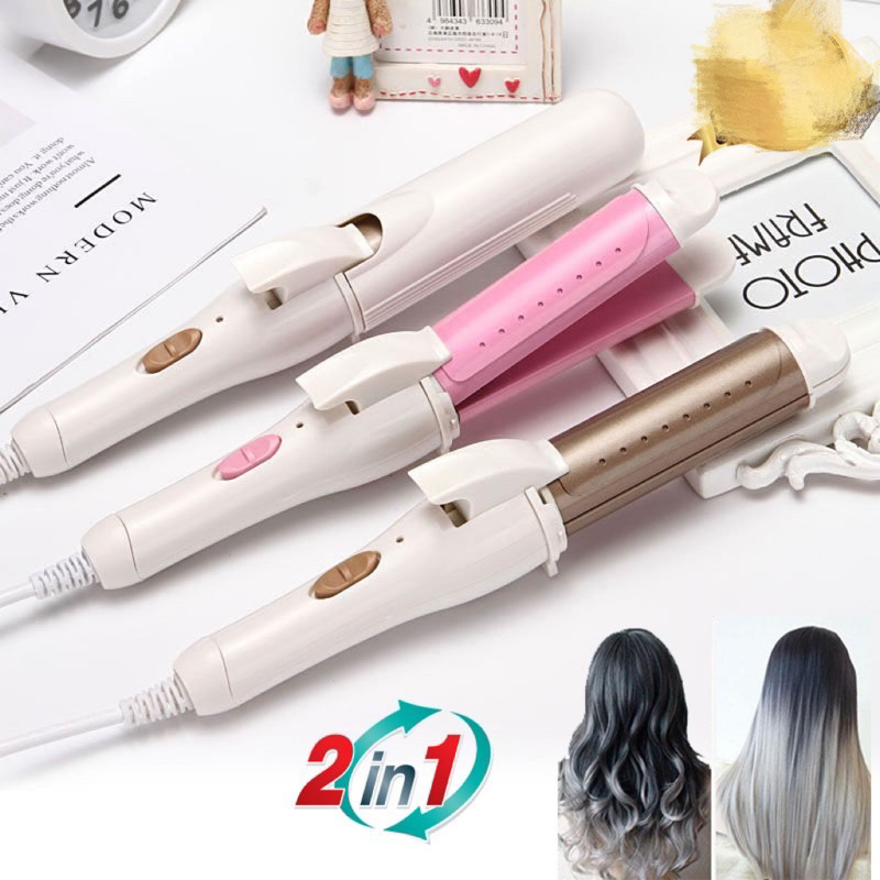 Máy làm tóc 2 trong 1 dùng để uốn và duỗi tóc nhanh chóng