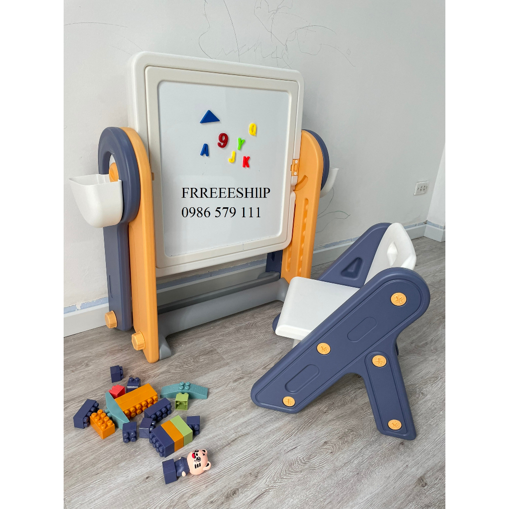 Bàn + bảng và ne-go  siêu xịn, bàn học thông minh nhiều chức năng cho bé zj1