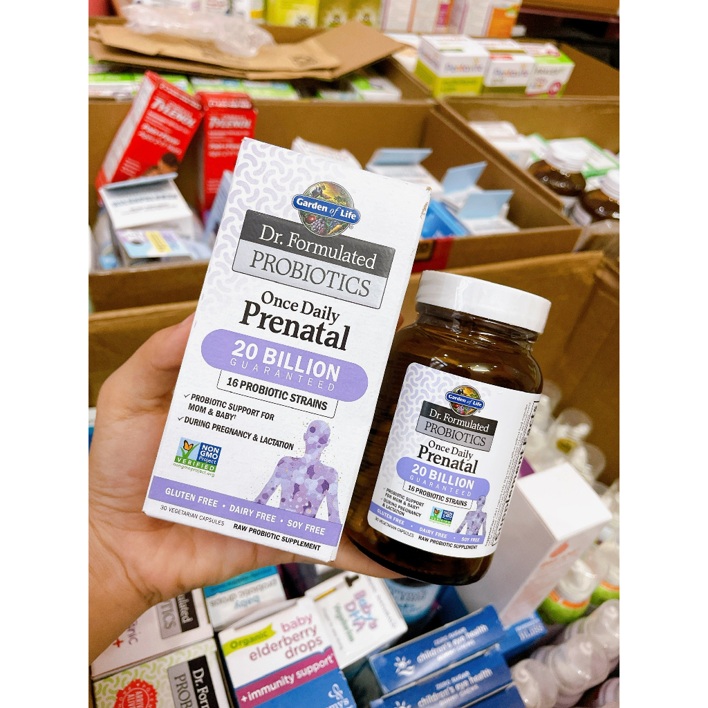 Lợi khuẩn cho mẹ bầu Garden of Life Dr. Formulated Probiotics Once Daily Prenatal 30 viên