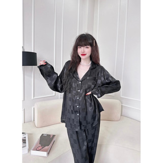 (GẤM CAO CẤP) Đồ bộ lụa gấm 50-90kg bigsize quần dài