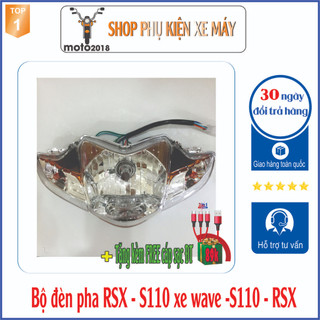 Cụm pha đèn xe wave s110 / rs 110/ rsx 110 pha đèn xe máy - m422 -
