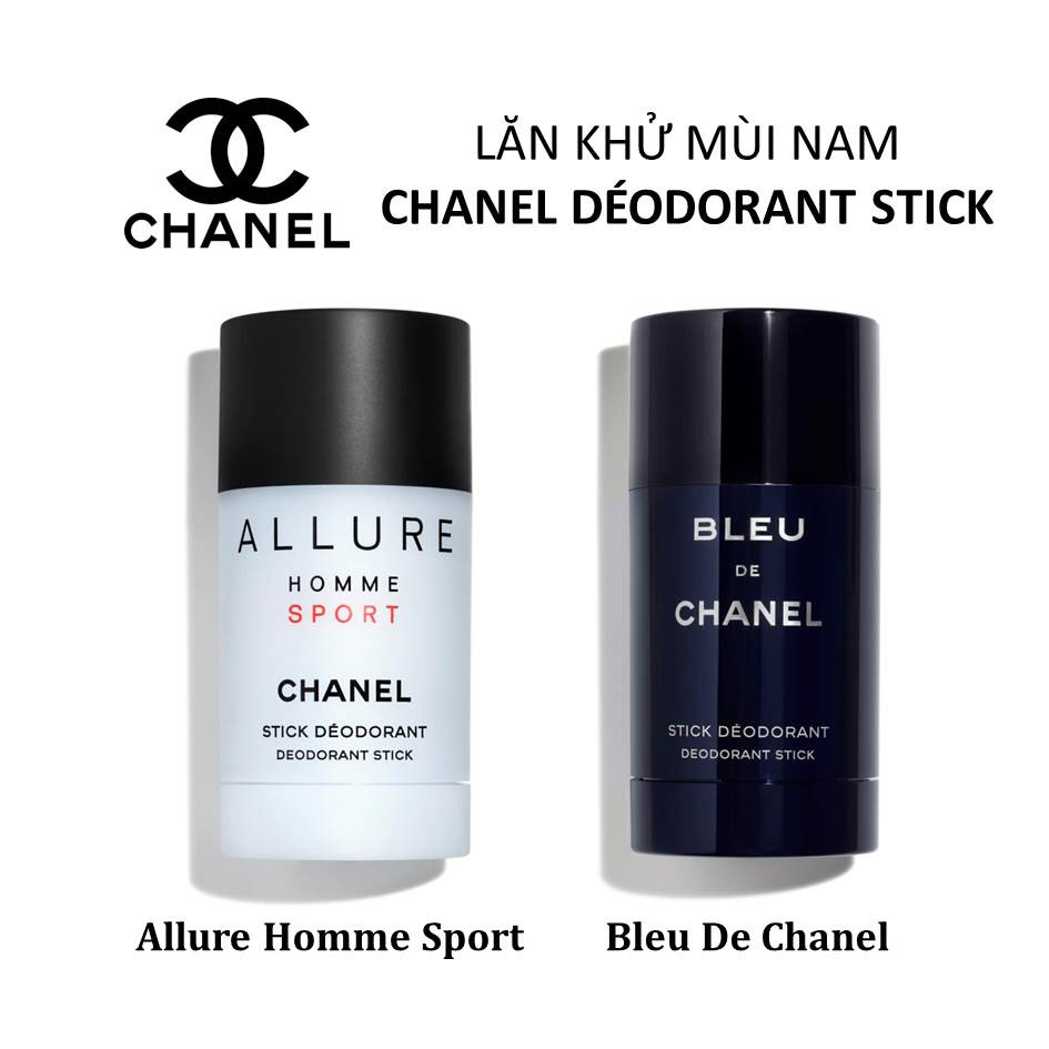 Lăn khử mùi ChaneI Bleu De ChaneI và ChaneI Allure Homme Sport 75ml Chính Hãng France
