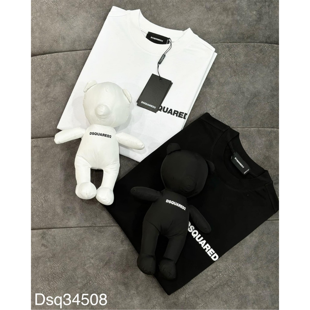 Áo Phông DSQ Nam Nữ Tag Gấu To Siêu Đẹp - Áo Thun DSQ Nam Nữ Vải Cotton Cao Cấp