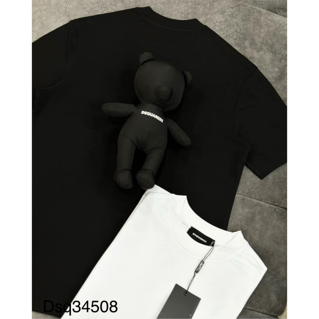 Áo Phông DSQ Nam Nữ Tag Gấu To Siêu Đẹp - Áo Thun DSQ Nam Nữ Vải Cotton Cao Cấp