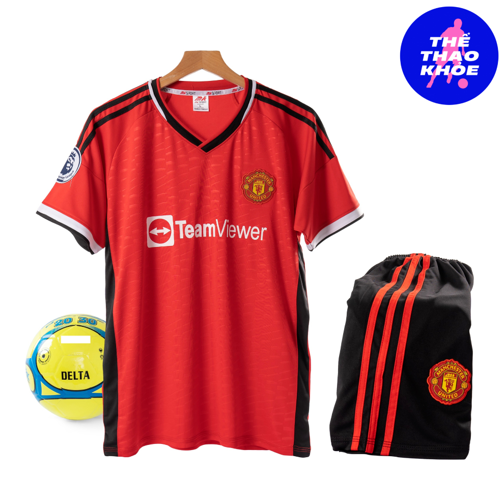 Quần Áo Bóng Đá, Đồ Đá Banh CLB MU Manchester United ĐỎ Mẫu Mới 2023 - 2034 - Thun Lạnh Cao Cấp, Đủ Size