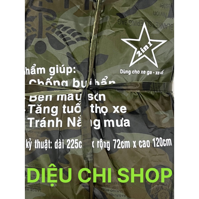 ÁO TRÙM XE MÁY -BẠT TRÙM XE MÁY VẢI DÙ CAO CẤP SIZE TO