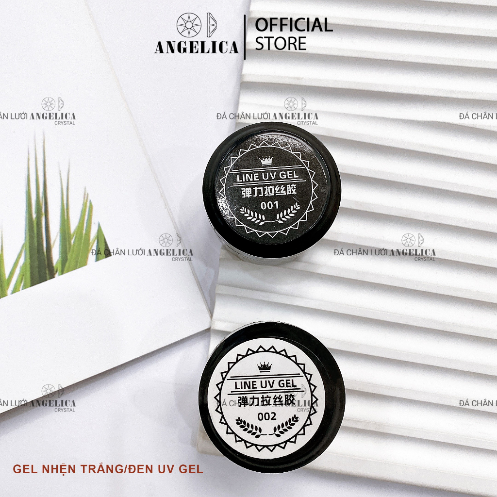 Gel Nhện Nail Siêu Dai Lẻ hũ Trắng Đen Trang Trí Móng ANGELICA GNVT SGELSL GNT GND