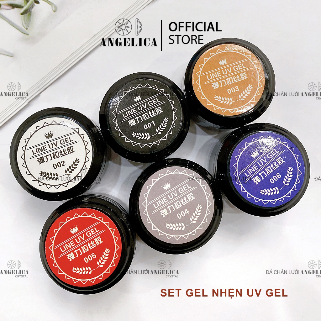 Gel Nhện Nail Siêu Dai Lẻ hũ Trắng Đen Trang Trí Móng ANGELICA GNVT SGELSL GNT GND