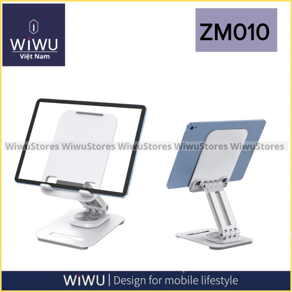 WIWU ZM010 Rotation - Stand / Giá đỡ kim loại Xoay 360 cho máy tính bảng IPad Pro 11’’ , 12 .9. Hàng Chính Hãng