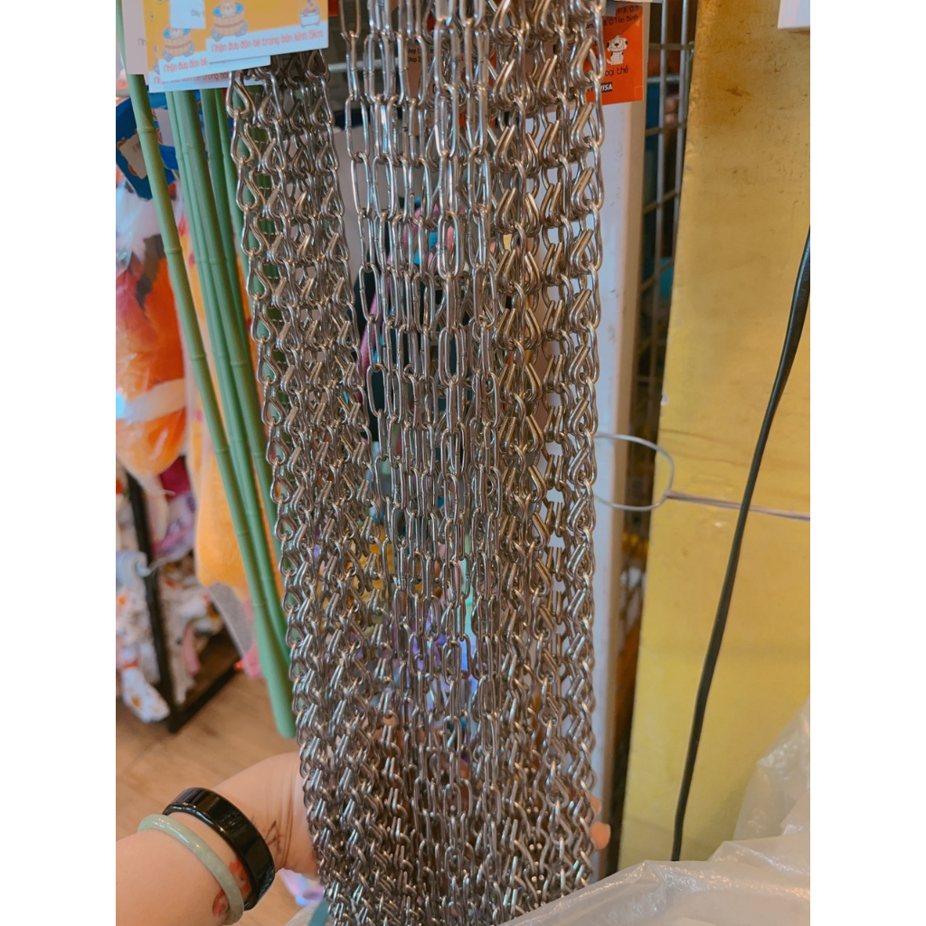 Dây xích inox các size dành cho chó