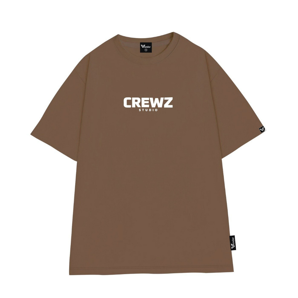 [Mã FADEP0610 giảm 10K đơn 99K] Tee basic ss1 CREWZ áo thun tay lỡ unisex Local Brand - AO_THUN_DVR (V427)