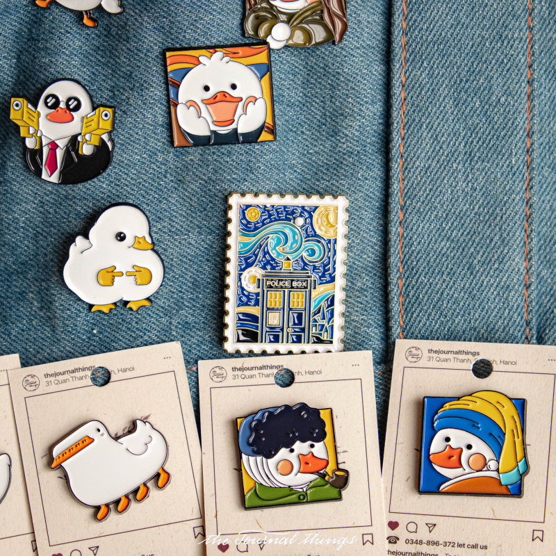 Ghim Cài Áo Hình Vịt Đáng Yêu Vui Nhộn