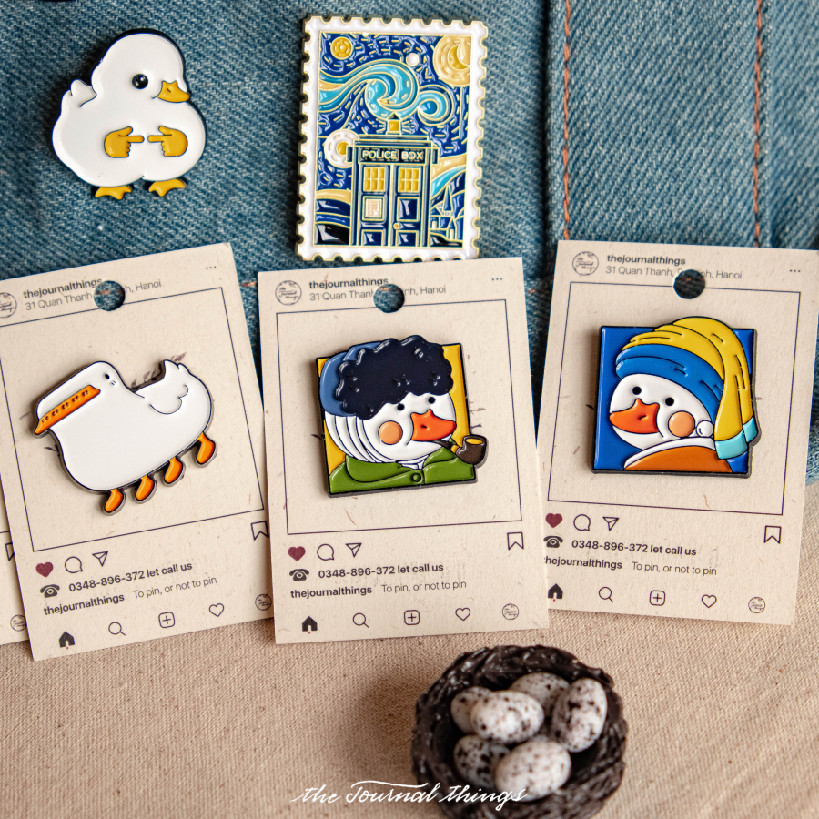 Ghim Cài Áo Hình Vịt Đáng Yêu Vui Nhộn