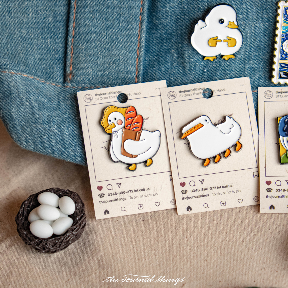 Ghim Cài Áo Hình Vịt Đáng Yêu Vui Nhộn