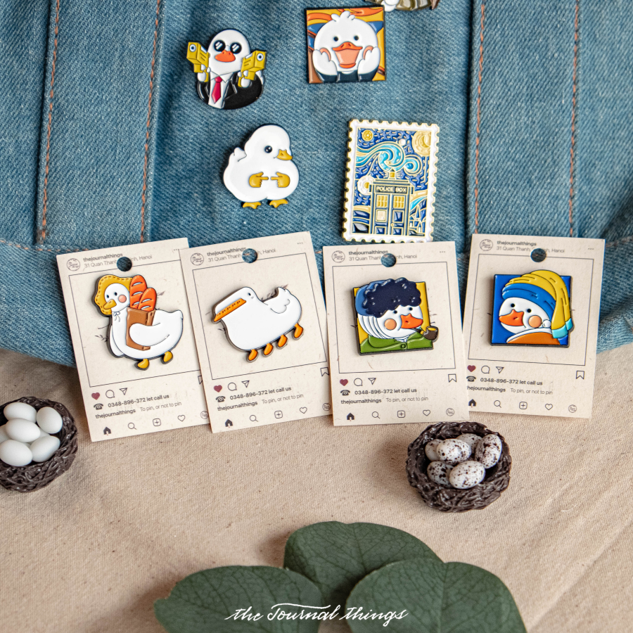 Ghim Cài Áo Hình Vịt Đáng Yêu Vui Nhộn