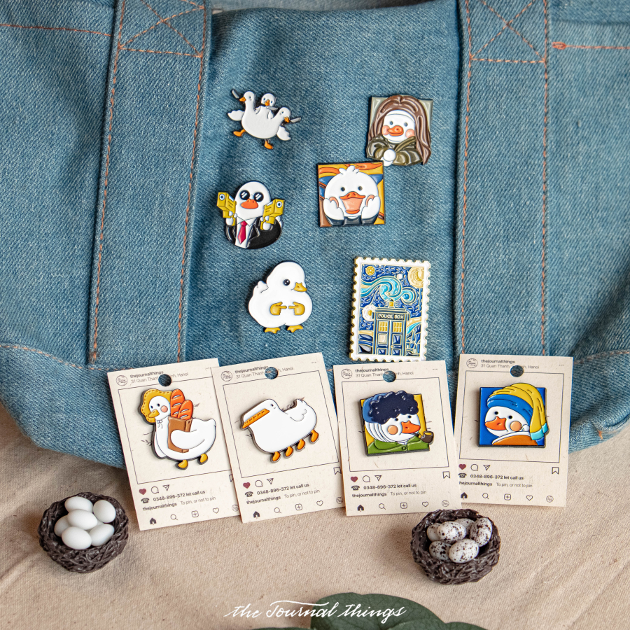 Ghim Cài Áo Hình Vịt Đáng Yêu Vui Nhộn