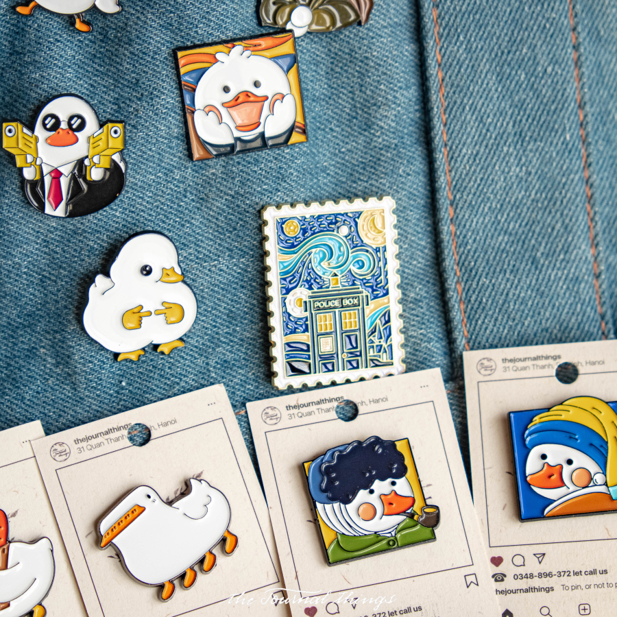 Ghim Cài Áo Hình Vịt Đáng Yêu Vui Nhộn