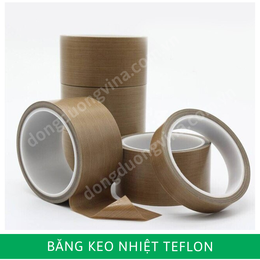 Băng keo chịu nhiệt độ cao TEFLON, băng keo máy hàn nhiệt, băng dính chịu mài mòn có đủ các loại kích thước