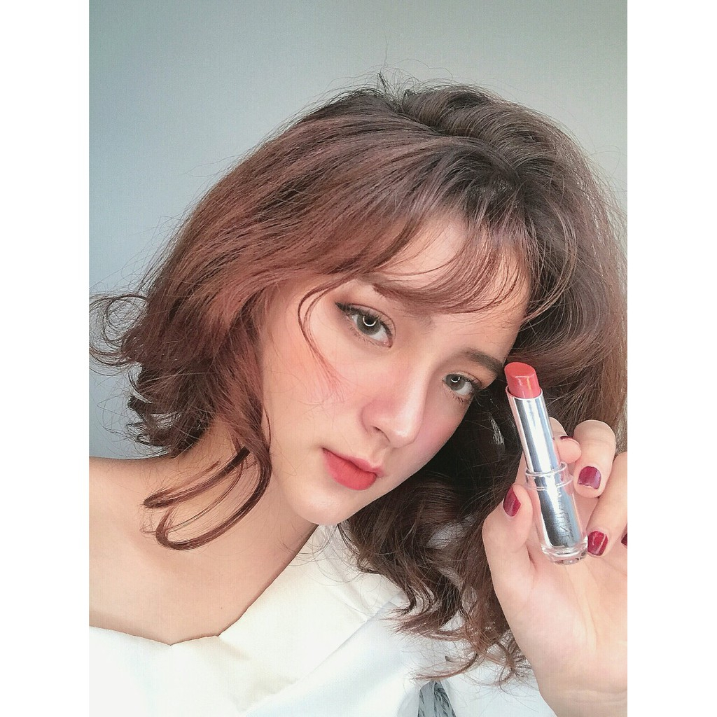 Son lì mịn môi thiên nhiên MAJUNE 3.5g màu 006 DARK PINK mềm mại và lâu trôi