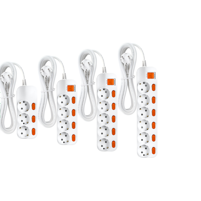 Ổ cắm 6 lỗ Hàn Quốc- Daesung dây 2.5m