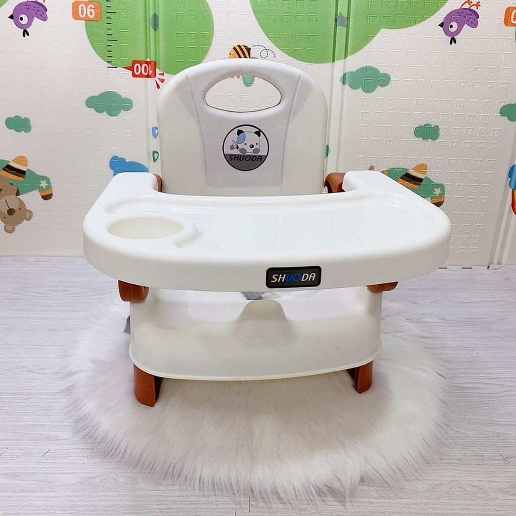 Ghế ăn dặm cho bé gấp gọn,ghế tâp ăn cho bé 2 trong 1 có kèm thêm chân sắt DY