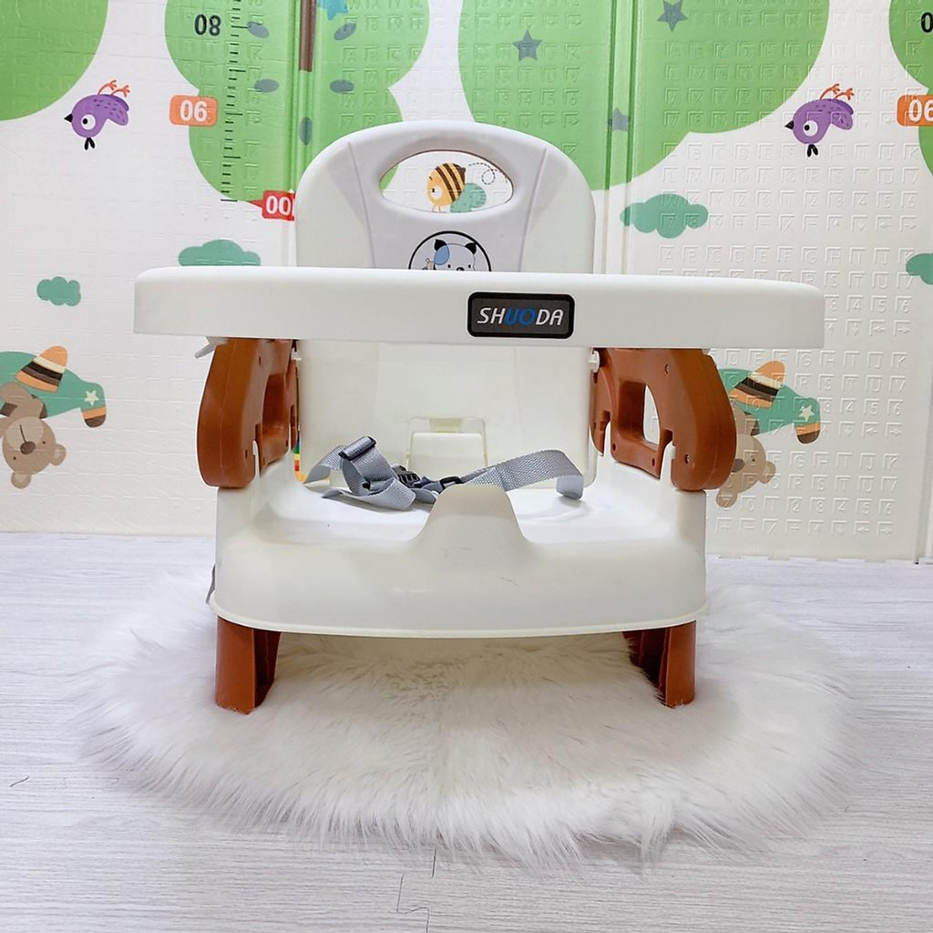 Ghế ăn dặm cho bé gấp gọn,ghế tâp ăn cho bé 2 trong 1 có kèm thêm chân sắt DY