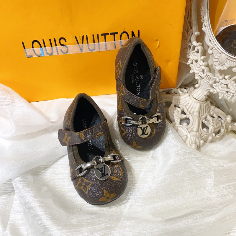 Giầy búp bê da mềm siêu cấp cho bé gái, giầy bún da mềm êm cho bé gái từ 1-5 tuổi