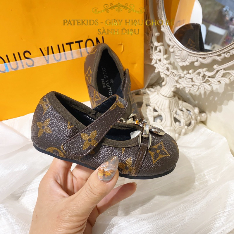 Giầy búp bê da mềm siêu cấp cho bé gái, giầy bún da mềm êm cho bé gái từ 1-5 tuổi