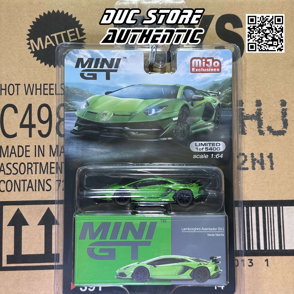 Ducstore.vn Xe mô hình MiniGT #391 - Lamborghini Aventador SVJ Verde Mantis