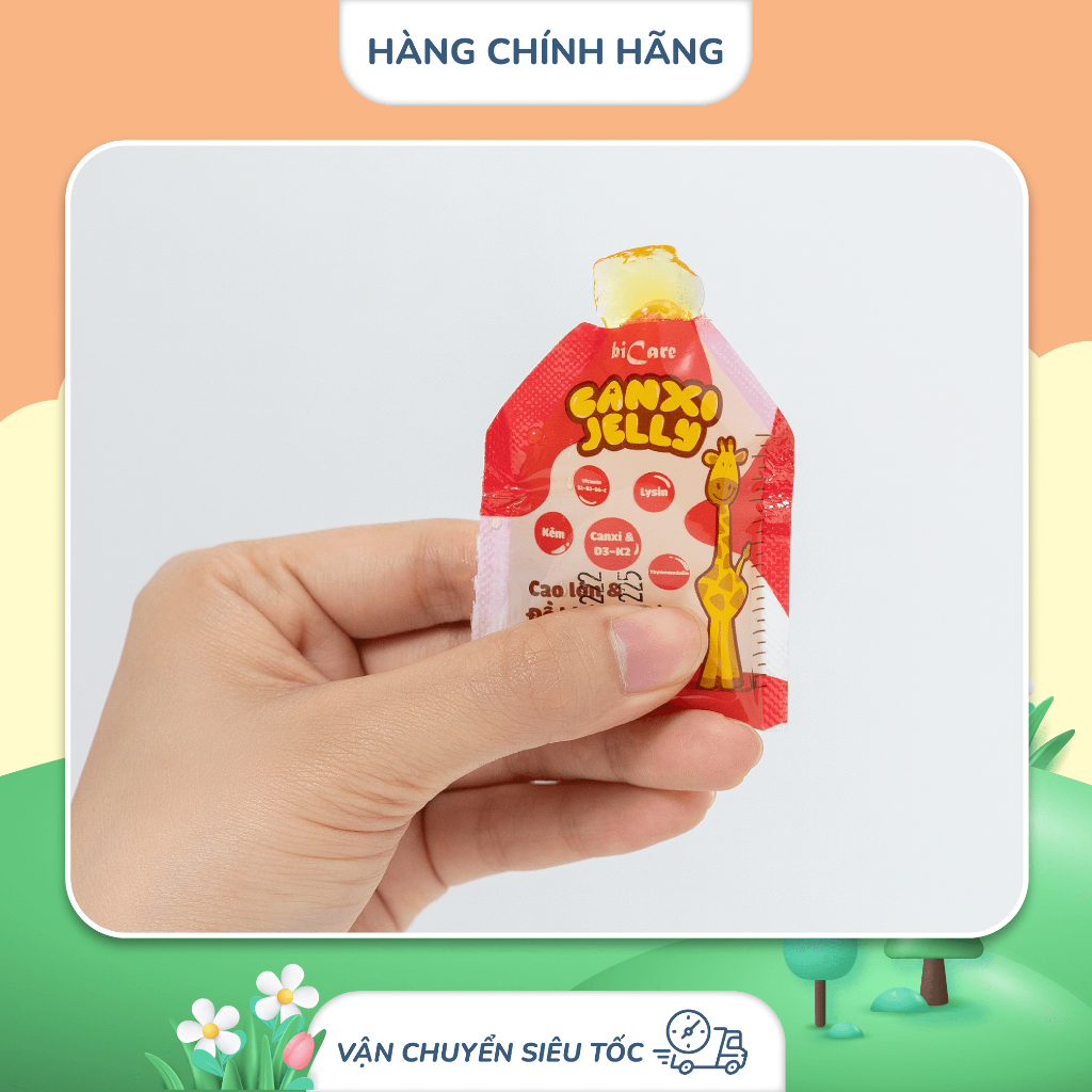 Combo 3 Thạch Canxi Jelly Bicare  Tăng cường chiều cao cho bé