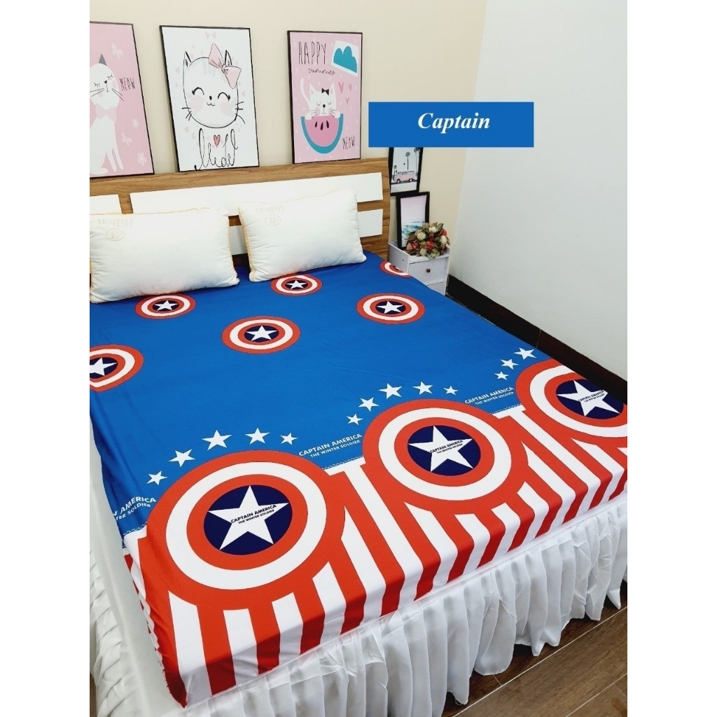 Ga chống thấm cotton HÀN QUỐC CAO CẤP, thoáng mát -Không bí. Size ⚡️M6 ⚡️M8⚡️chọn mẫu.( KHỒNG KÈM VỎ GỐI)⚡️⚡️