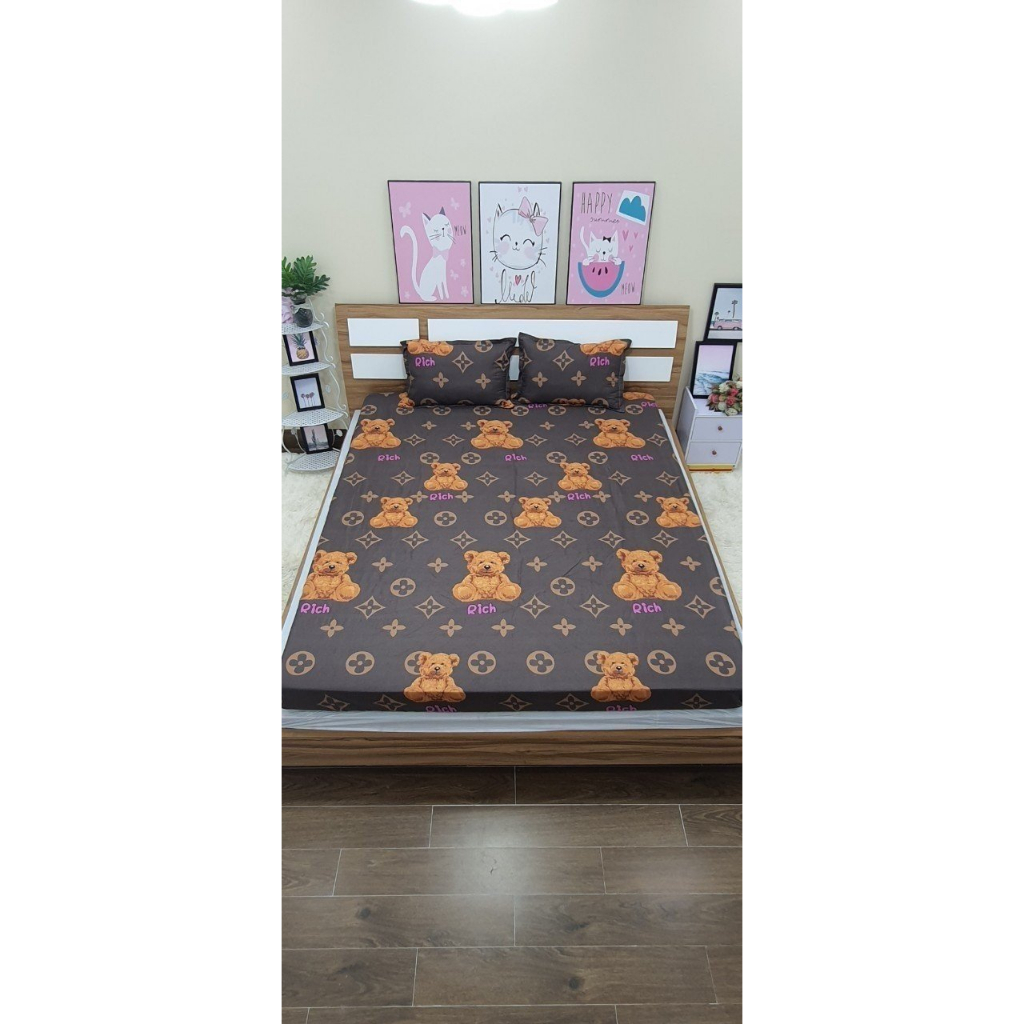 Ga chống thấm cotton HÀN QUỐC CAO CẤP, thoáng mát -Không bí. Size ⚡️M6 ⚡️M8⚡️chọn mẫu.( KHỒNG KÈM VỎ GỐI)⚡️⚡️