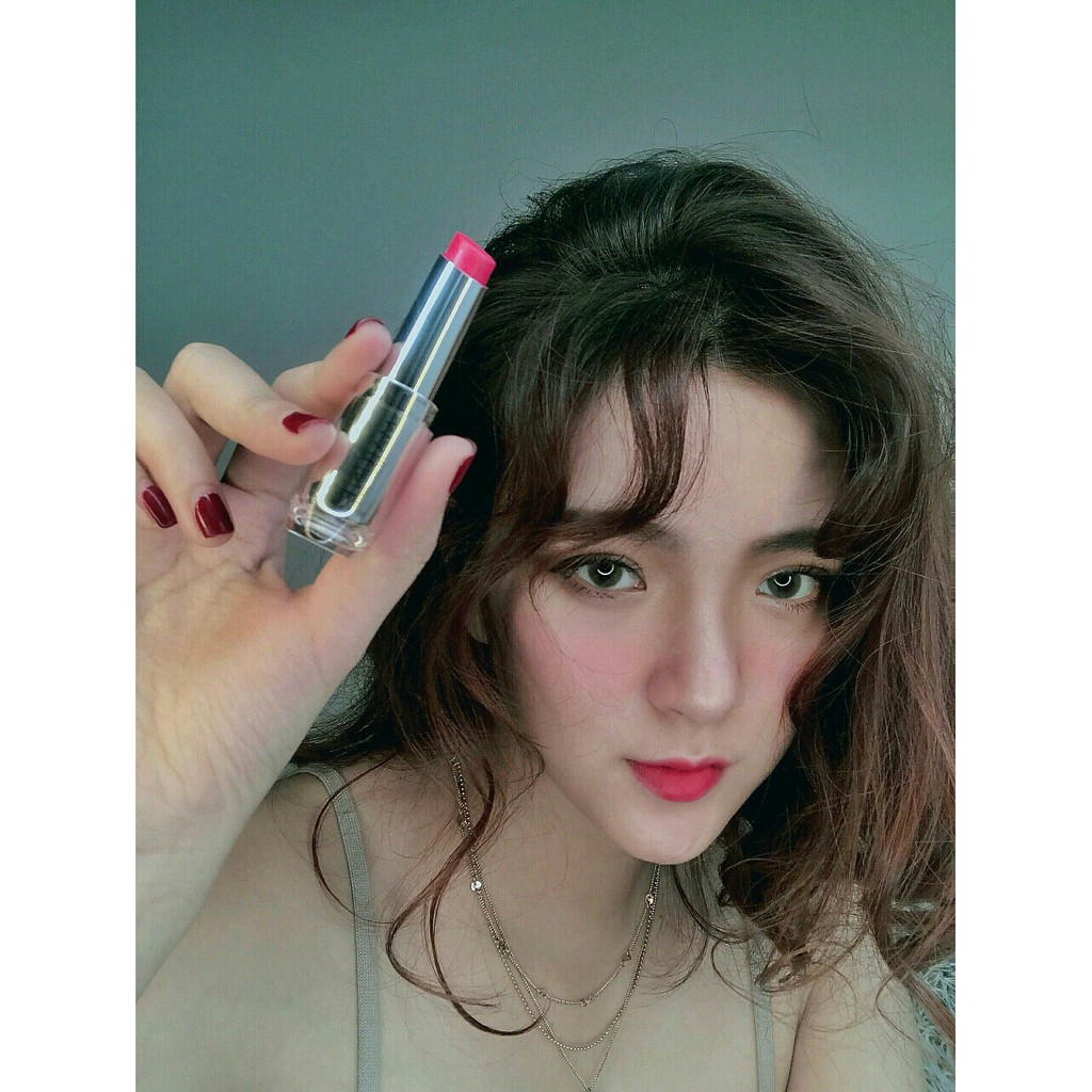 Son lì mịn môi thiên nhiên MAJUNE 3.5g màu 010 LIGHT PINK mềm mịn và lâu trôi