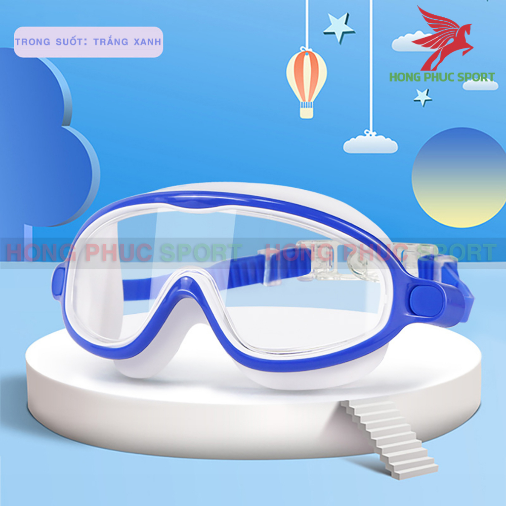 Kính bơi trẻ em HAIZID chống nước và chống sương mù độ nét cao khung lớn hàng cao cấp loại 1