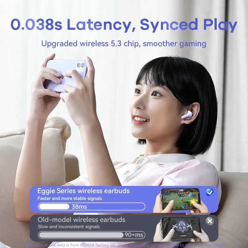 Tai nghe không dây Bluetooth REMAX màu xanh dương có micro đàm thoại cho model CozyBuds1
