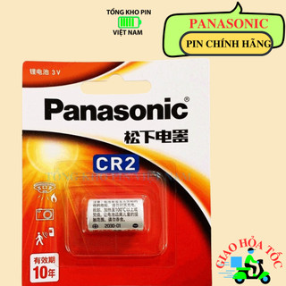 Pin CR2 Panasonic 3V - Vỉ 1 Viên hàng chính hãng dùng cho máy đo máy chơi golf máy công nghiệp remote
