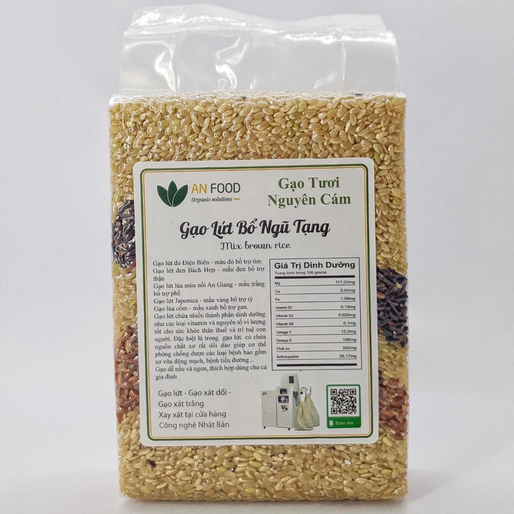 Gạo lứt ngũ vị- Bỗ ngũ tạng- Ăn kiêng