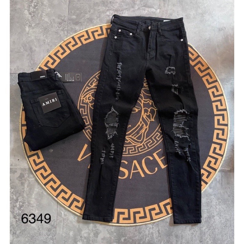 QUẦN JEAN AMIRI NAM RÁCH GỐI VÀ ĐEN TRƠN S T O R E 1998