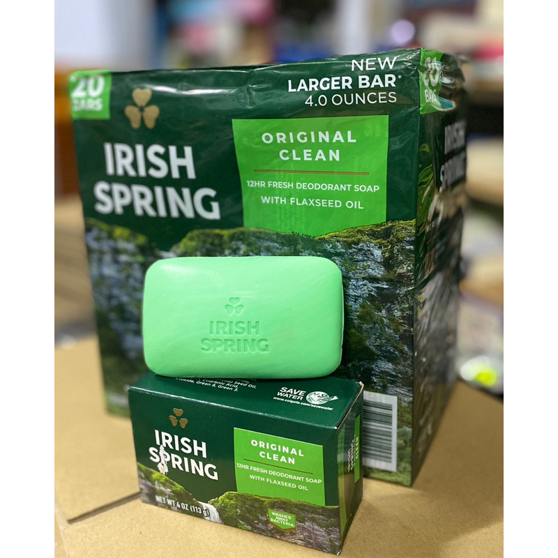 IRISH SPRING Xà bông cục Irish Spring Original Clean 113g USA