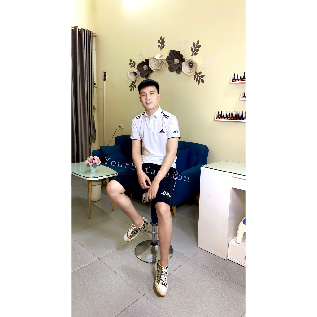Quần áo thể thao nam bộ đồ nam polo cao cấp co dãn 4 chiều