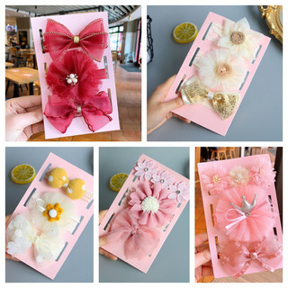 Set 3 băng đô cho bé dây thun, set 3 băng đô hoa dễ thương cho bê gái