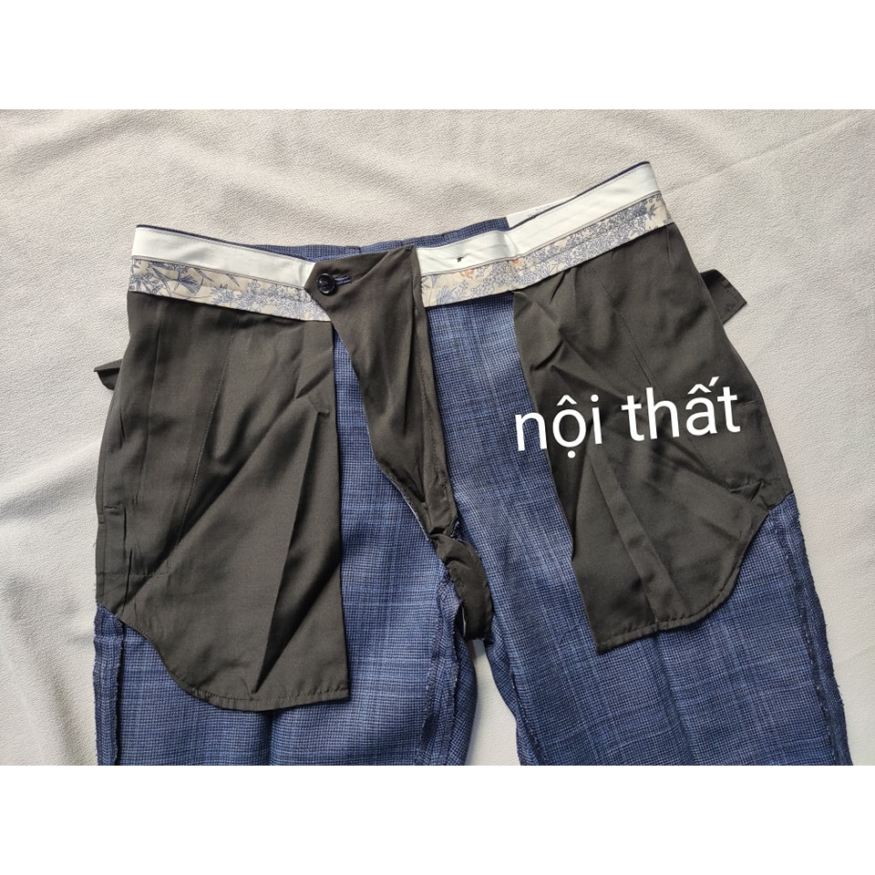 Quần âu NEXT vải đũi linen dáng slim chuẩn form